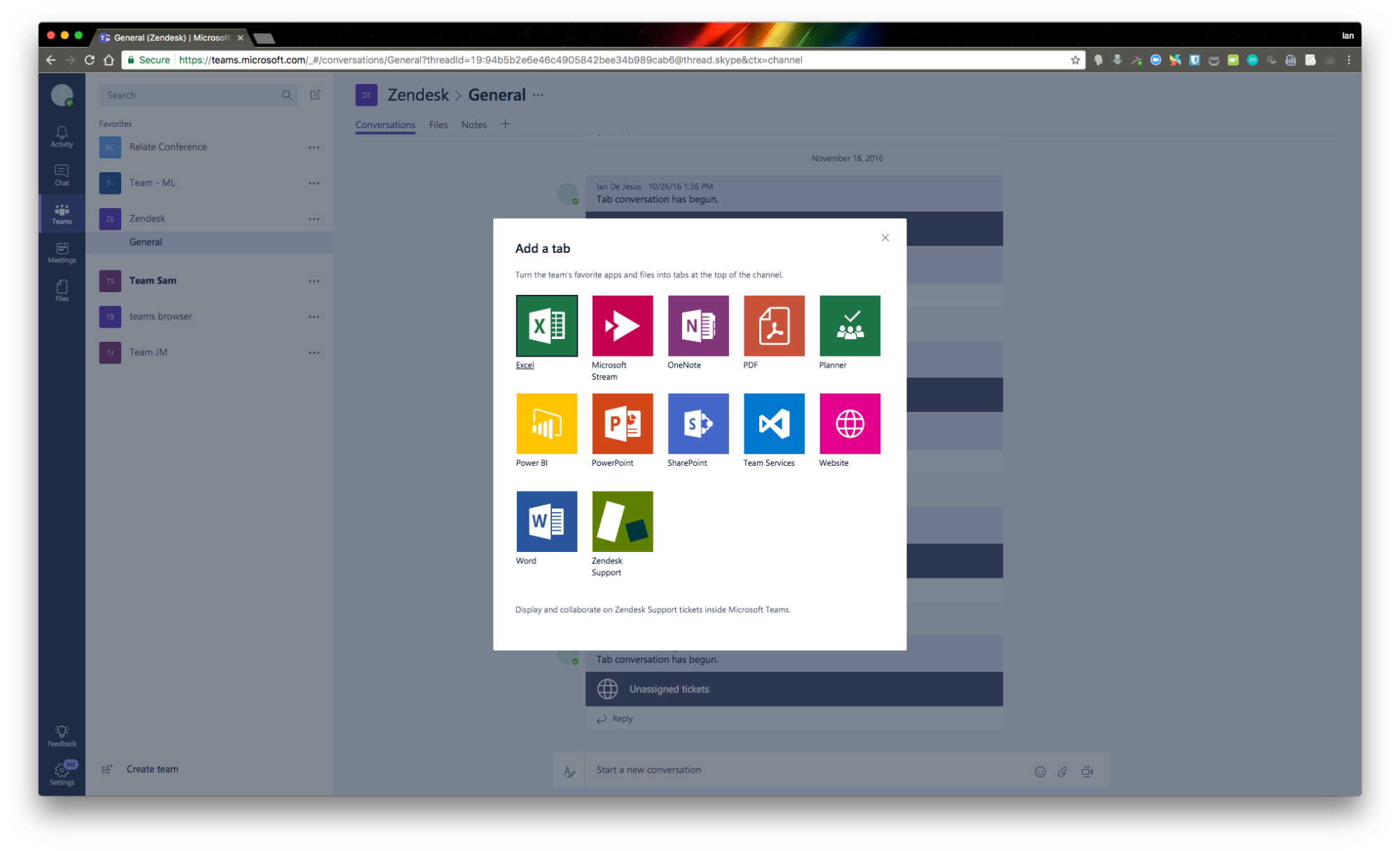 Microsoft Teams and Zendesk<sup>®</sup> Support Integration [Microsoft Teams and Zendesk<sup>®</sup> Support App Integration. Ticketing, Collaboration, Workflows, Web Conferences. CRM and Customer Experience (CX)]